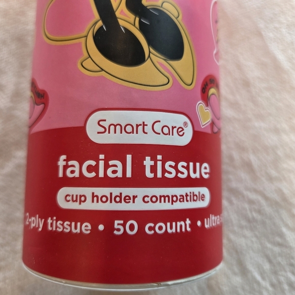🌴3/$15🌴 Disney Minnie Mouse Tissue 2ply Ultra Soft 50 ct Cup Holder Canister - Picture 3 of 10
